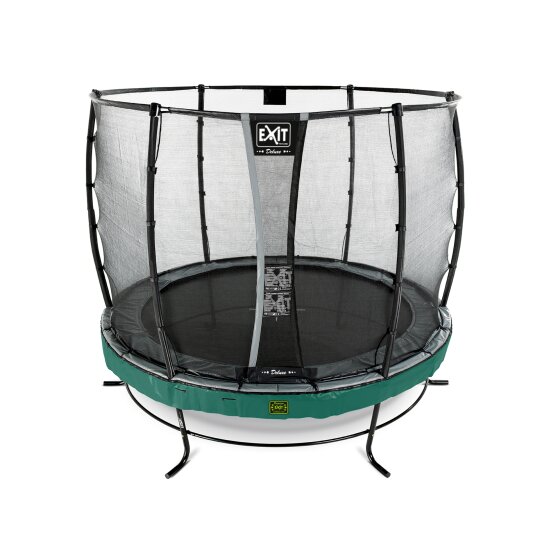EXIT Elegant Premium trampoline ø305cm with Deluxe safetynet - green