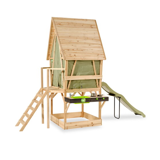 EXIT Yuki 550 playhouse with slide, mud kitchen and sandpit