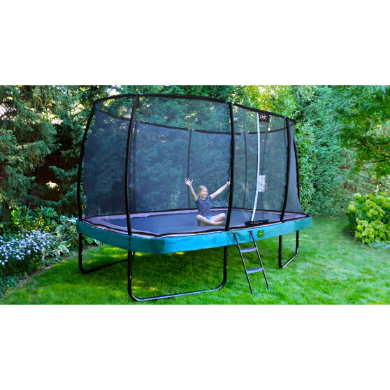EXIT Elegant Premium trampoline complete set 244x427cm - green
