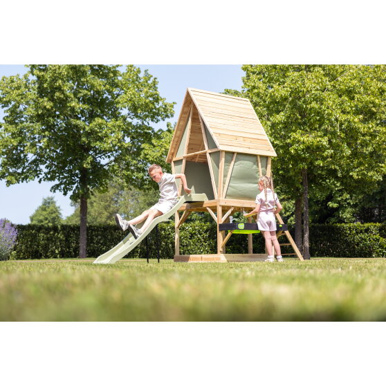 EXIT Yuki 550 playhouse with slide, mud kitchen and sandpit