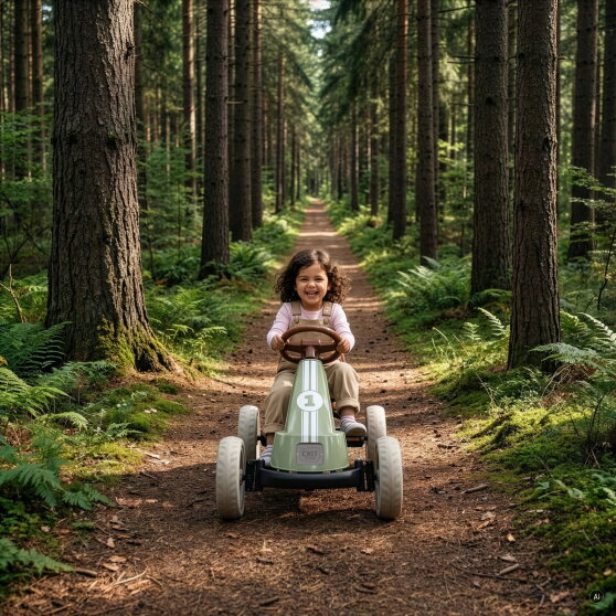EXIT Foxy Pedal Go-Kart for kids green | pedal go-kart from 2 years