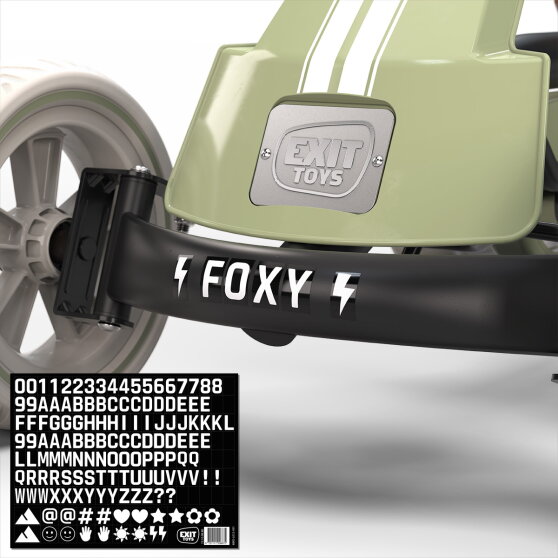 EXIT Foxy Pedal Go-Kart for kids green | pedal go-kart from 2 years
