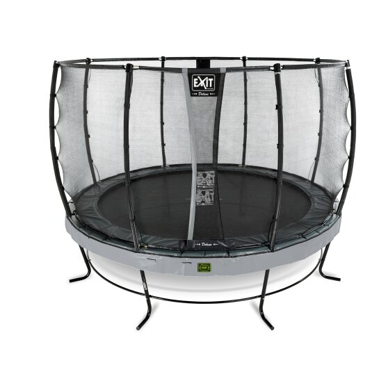 EXIT Elegant Premium trampoline ø427cm with Deluxe safetynet - grey