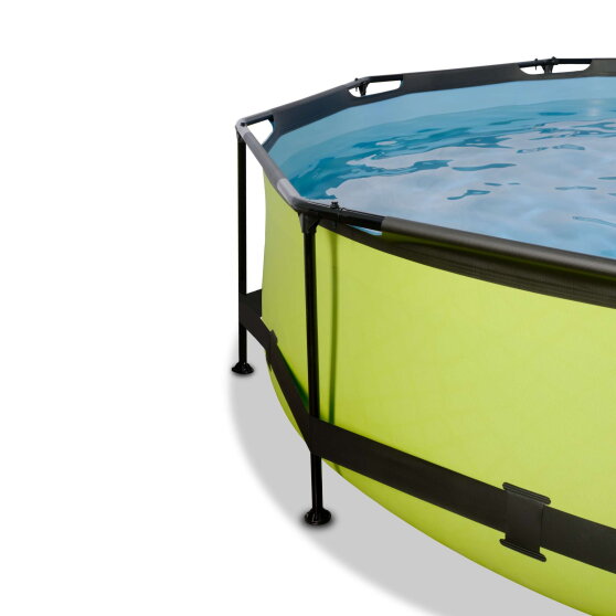 EXIT Lime pool &oslash;300x76cm with filter pump - green