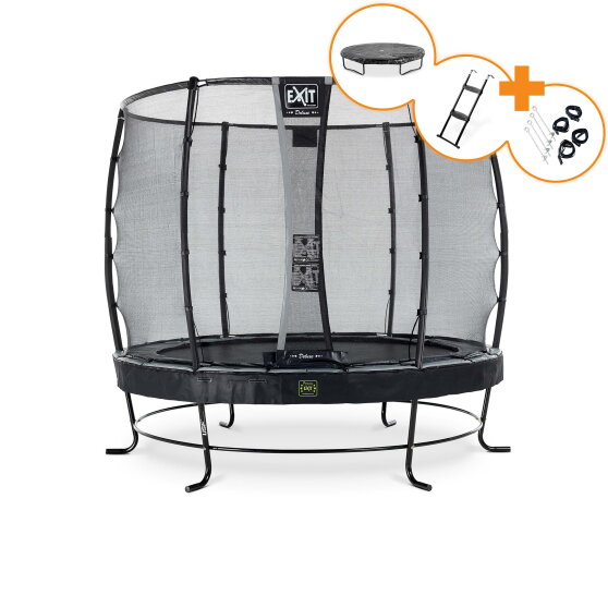 EXIT Elegant Premium trampoline complete set ø253cm - black