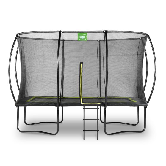 EXIT Silhouette trampoline 244x366cm with ladder - black
