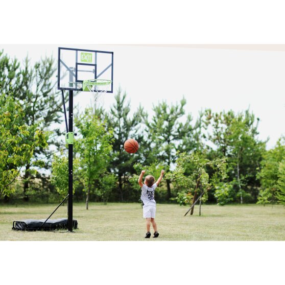 EXIT Polestar portable basketballboard with dunk hoop - green/black