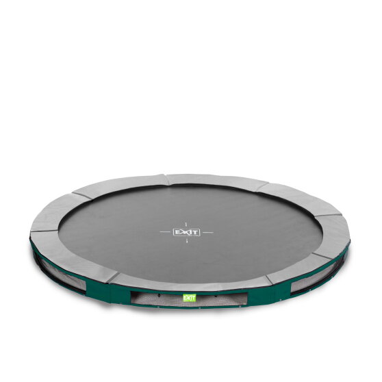 EXIT Elegant Premium ground sports trampoline ø366cm - green