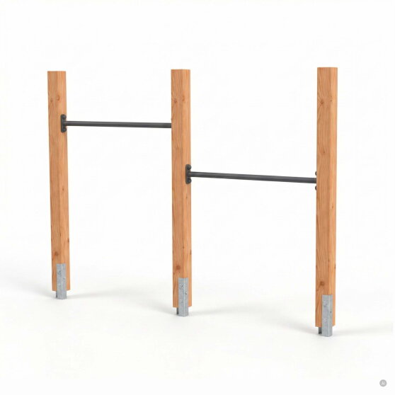 EXIT Linea 85 wooden gym bar double