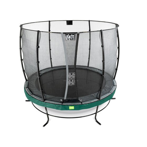 EXIT Elegant trampoline ø253cm with Economy safetynet - green