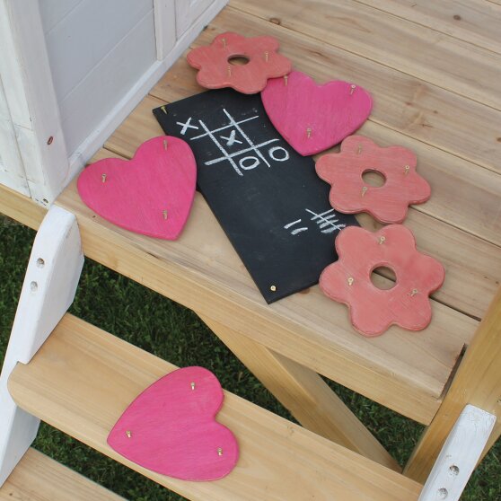 EXIT decoration kit for wooden playhouse (set of 7) - pink