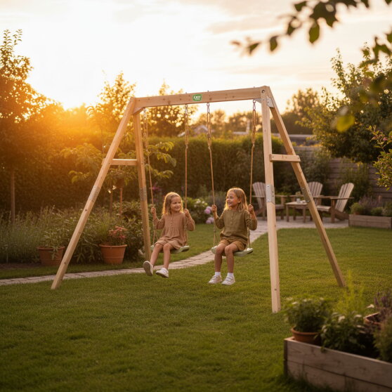 EXIT Silvi wooden swing set