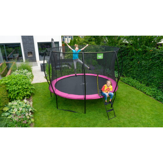 EXIT Silhouette trampoline ø244cm - pink