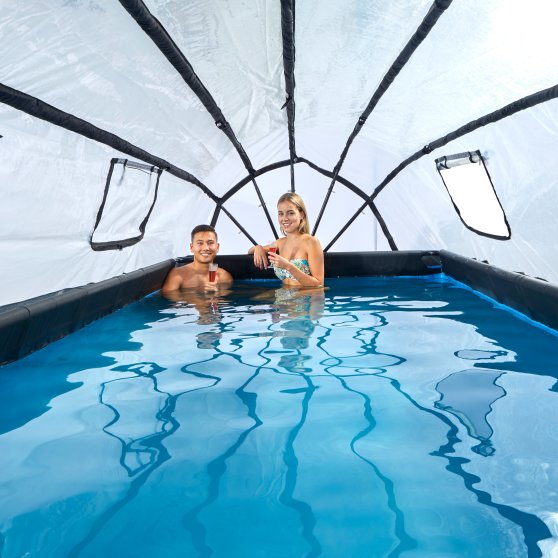 Exit Pool Stone 540x250 Cm With Dome And Filter Pump Grey Exit Toys