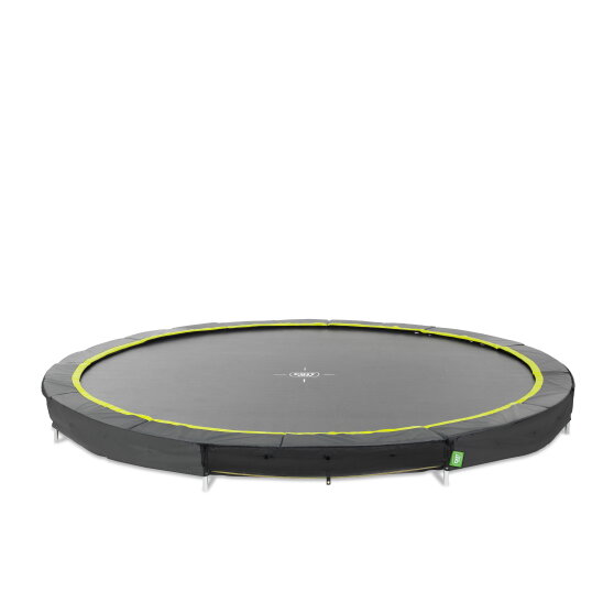 EXIT Silhouette ground sports trampoline ø427cm - black