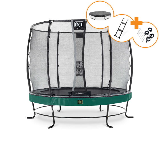 EXIT Elegant Premium trampoline complete set ø253cm - green