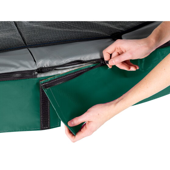 EXIT Elegant Premium trampoline complete set 244x427cm - green