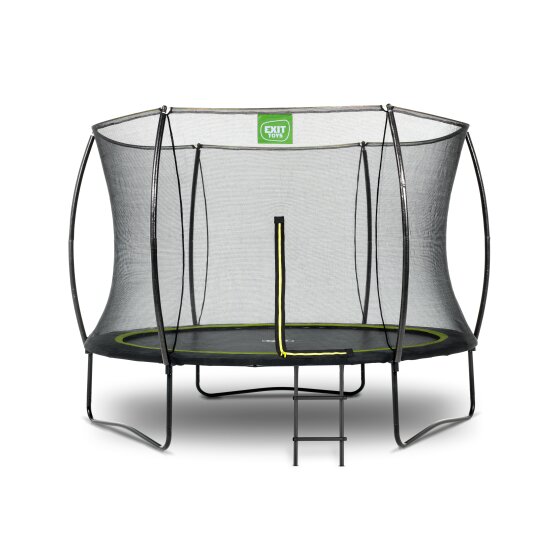 EXIT Silhouette trampoline ø244cm with ladder - black