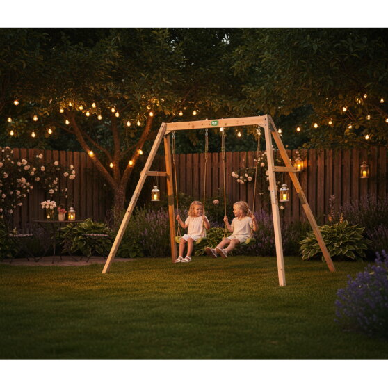 EXIT Silvi wooden swing set