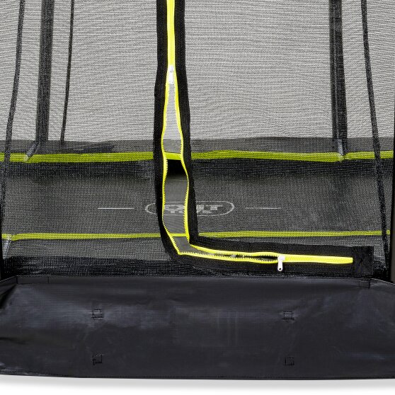 EXIT Silhouette ground trampoline ø244cm with safety net - black
