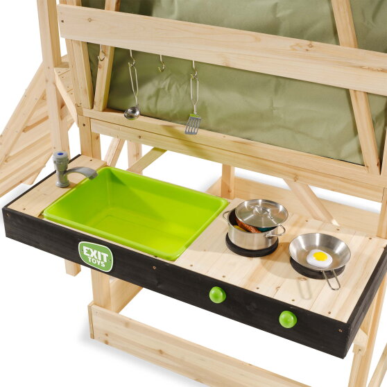 EXIT Yuki 350 playhouse with slide and mud kitchen