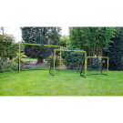EXIT Tempo steel football goal 240x160cm - green/black