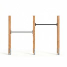 EXIT Linea 85 wooden tumble bar double