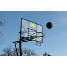 EXIT portable basketball backboard on wheels - green/black