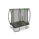 EXIT Silhouette trampoline 153x214cm with ladder - black