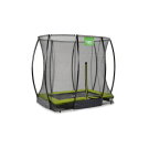 EXIT Silhouette ground trampoline 153x214cm with safety net - green