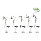 EXIT Galaxy portable basketball backboard on wheels with dunk hoop - green/black