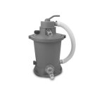 EXIT Wood pool ø427x122cm with sand filter pump - brown