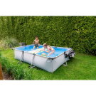 EXIT Soft Grey pool 300x200x65cm with filter pump and dome - grey