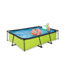 EXIT Lime pool 300x200x65cm with filter pump - green