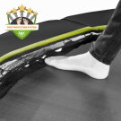 EXIT Silhouette ground trampoline 153x214cm with safety net - black
