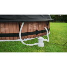 EXIT Black Wood pool ø360x76cm with filter pump and dome - black