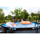 EXIT Stone pool &oslash;360x122cm with filter pump - grey