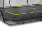EXIT Silhouette ground trampoline 244x366cm with safety net - black