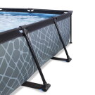 EXIT Stone pool 300x200x65cm with filter pump - grey