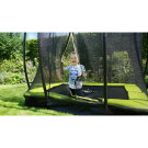 EXIT Silhouette ground trampoline 153x214cm with safety net - green