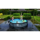 EXIT Stone pool &oslash;300x76cm with filter pump - grey