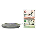 EXIT Silhouette ground trampoline ø366cm - black