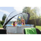 EXIT Soft Grey pool &oslash;360x76cm with filter pump and dome - grey
