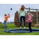 EXIT InTerra ground-level sports trampoline ø366cm - black