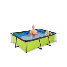 EXIT Lime pool 220x150x65cm with filter pump - green