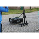 EXIT Galaxy portable basketball backboard on wheels with dunk hoop - green/black