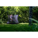 EXIT Silhouette ground trampoline ø244cm with safety net - pink