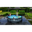 EXIT Stone pool ø300x76cm with filter pump - grey