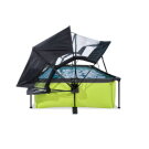 EXIT Lime pool 220x150x65cm with filter pump and dome and canopy - green