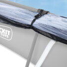 EXIT Soft Grey pool 300x200x65cm with filter pump and dome - grey